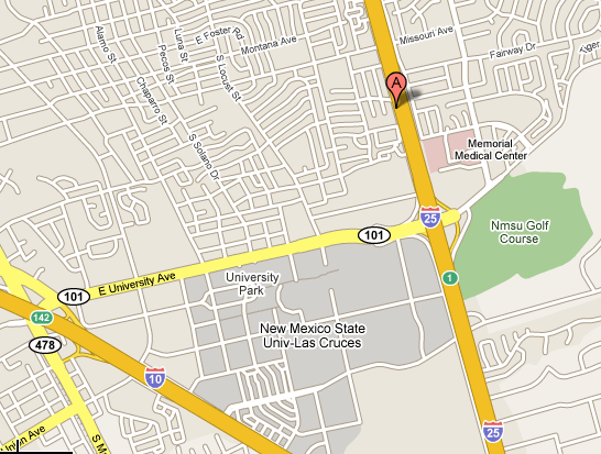 Las Cruces Map